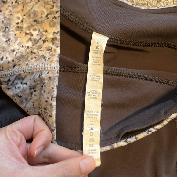 Lululemon Gather & grow Crop *Full-On Luon slit - Picture 2 of 4